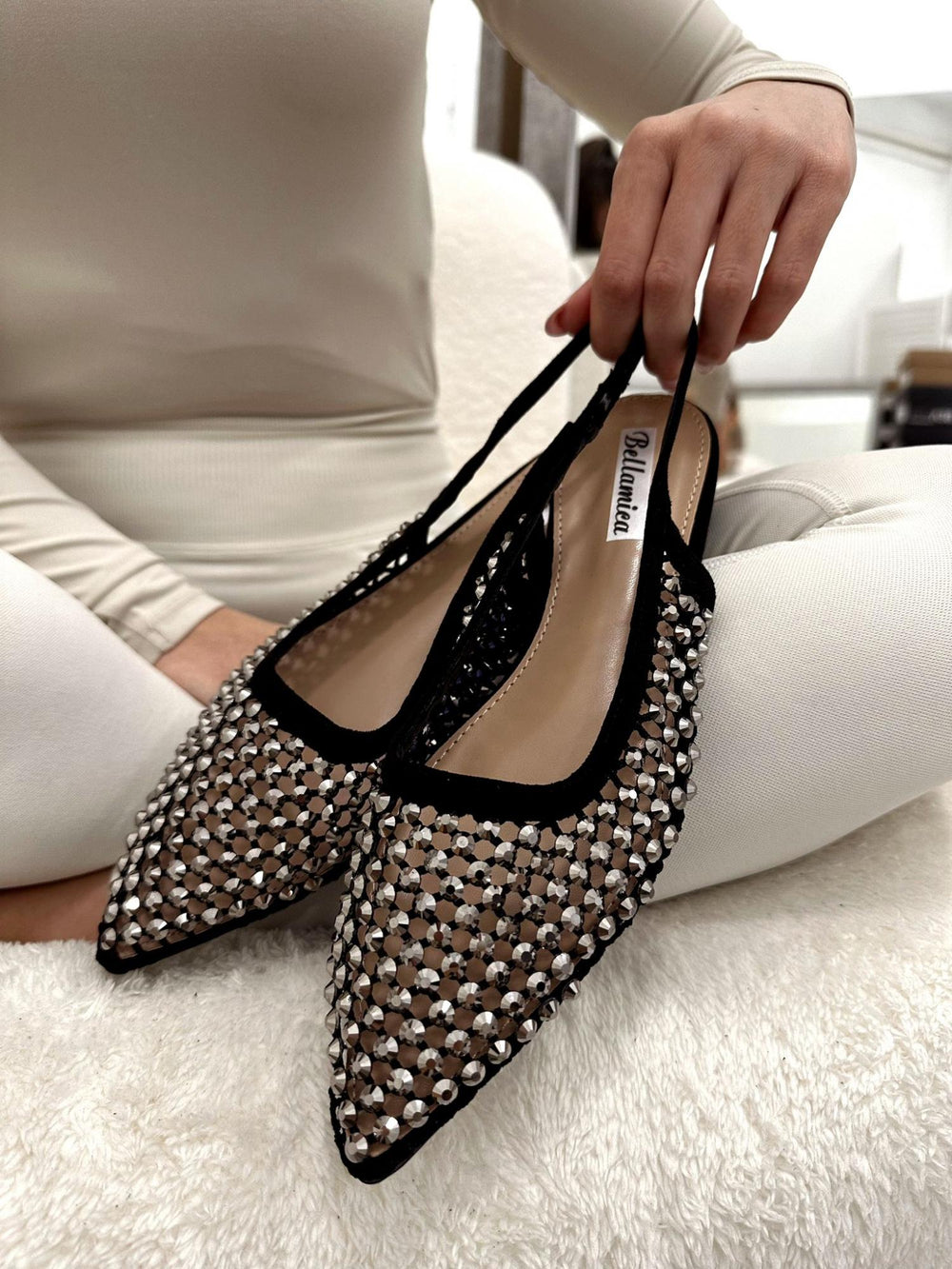 Damensandalen G029 - SCHWARZ