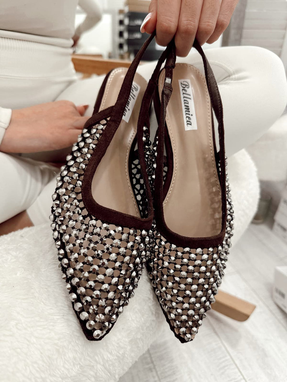 Women sandals G029 - BROWN