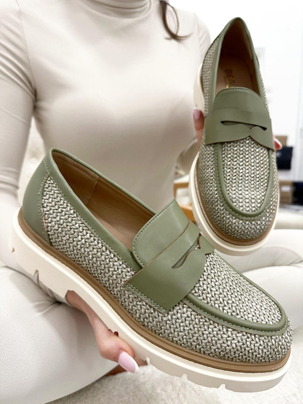 Women flats G015 - GREEN