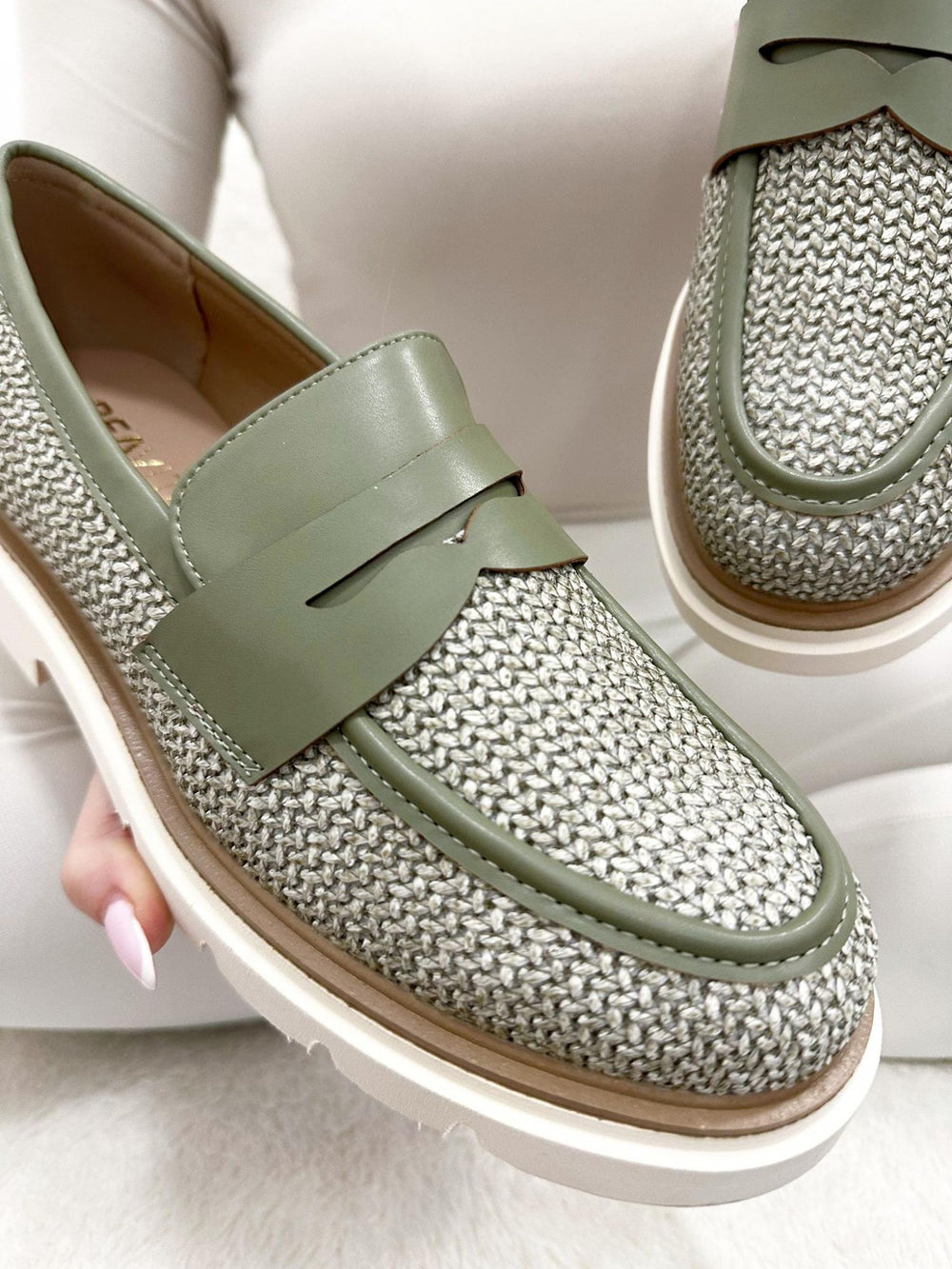 Women flats G015 - GREEN