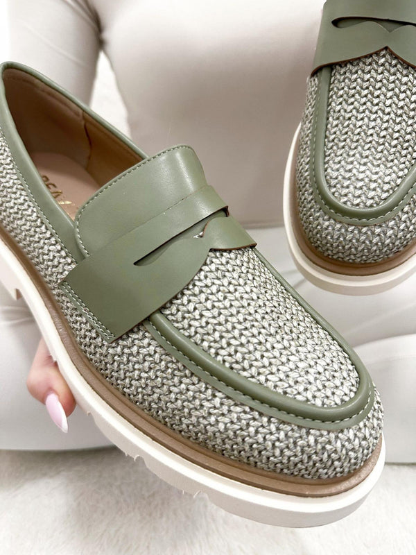 Women flats G015 - GREEN