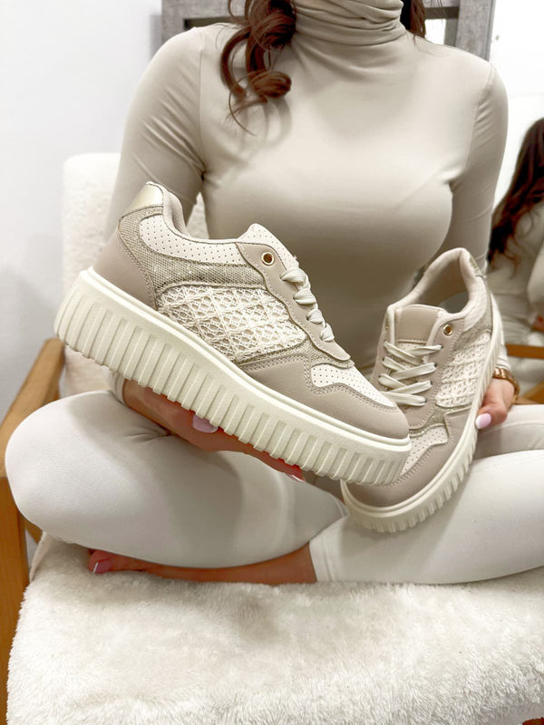 Women sneakers G002 - BEIGE