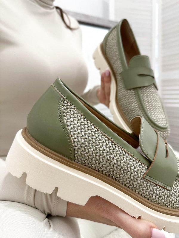 Women flats G015 - GREEN