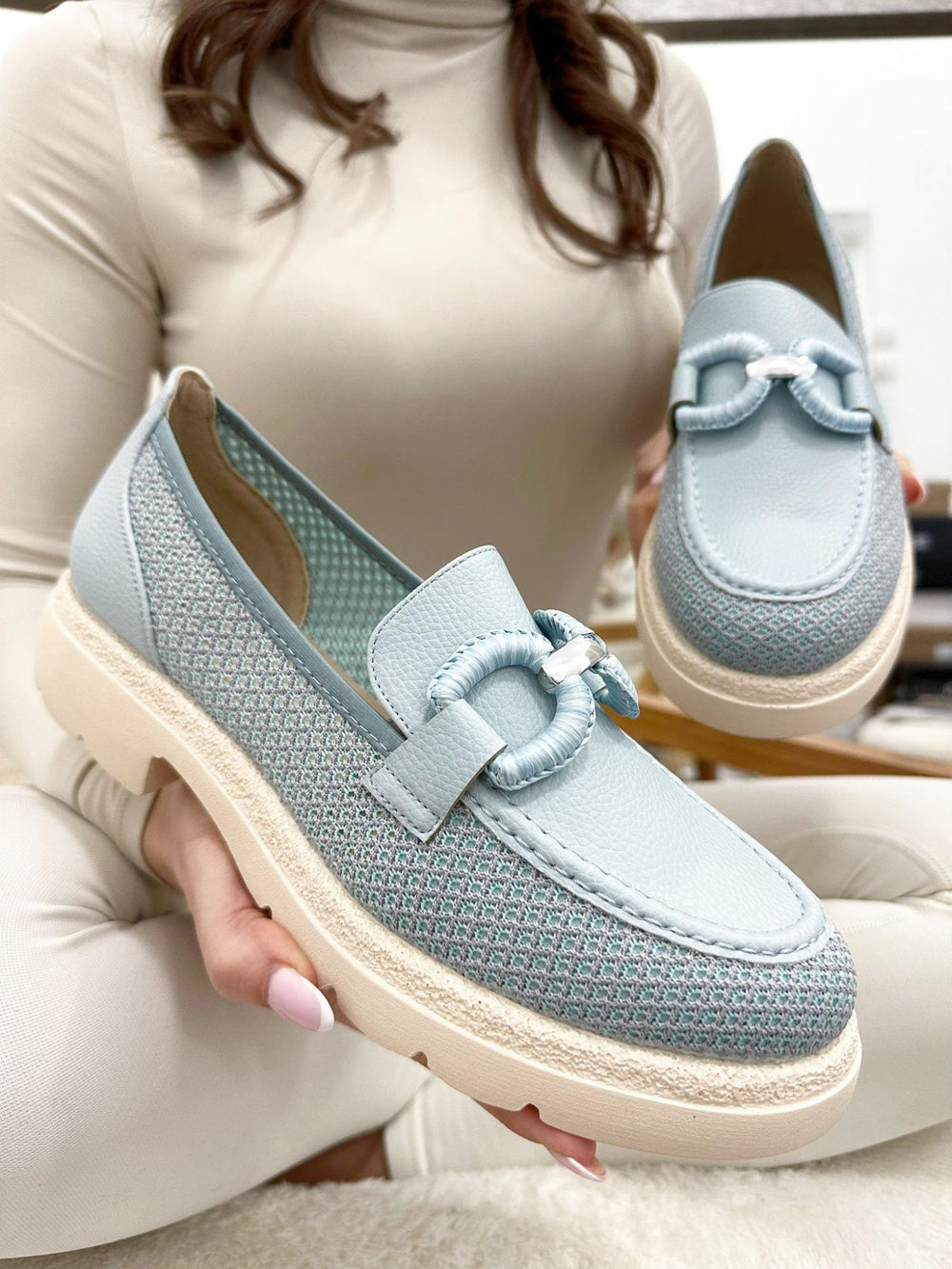 Women flats G014 - BLUE