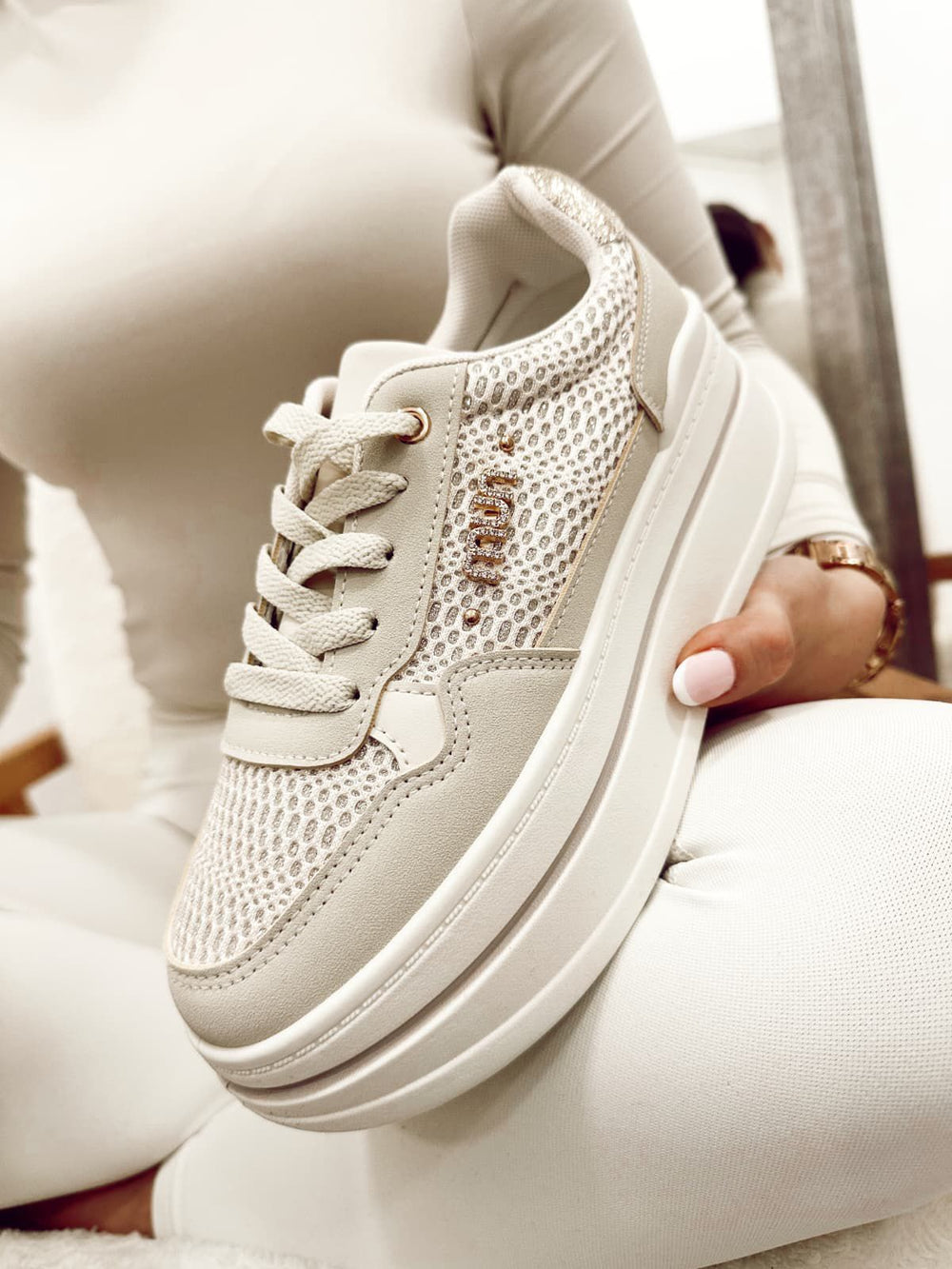 Sneakers dama F997 - BEJ