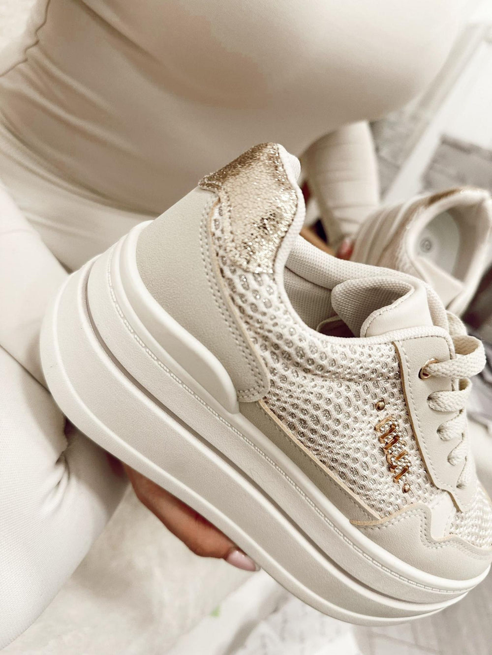 Sneakers dama F997 - BEJ