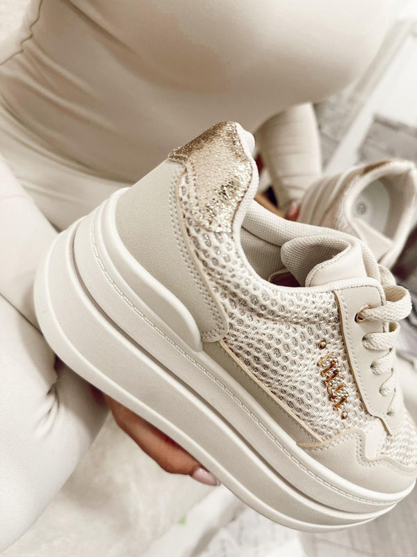 Damen-Sneakers F997 – BEIGE