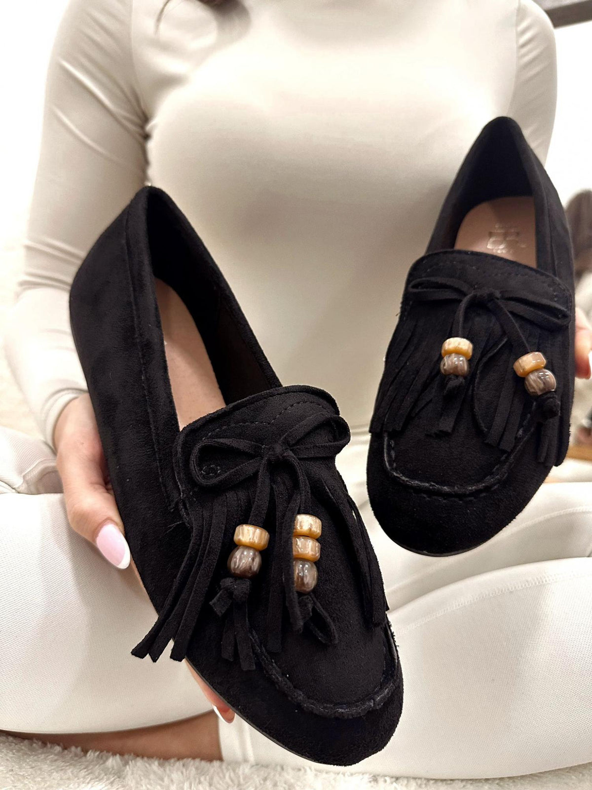 Women flats G020 - BLACK