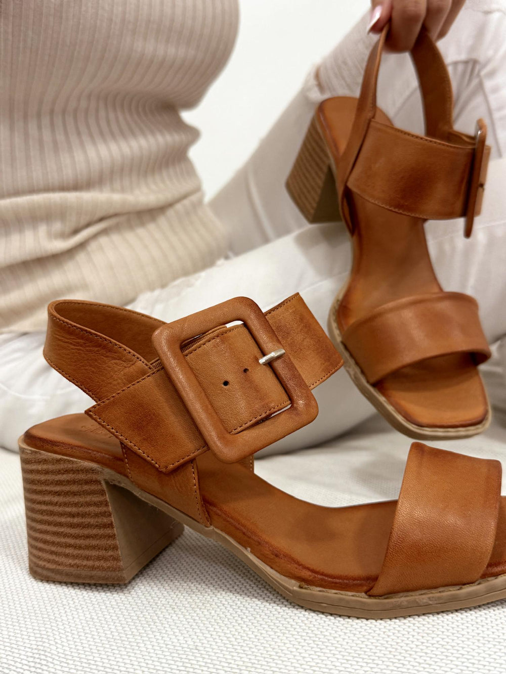 Ledersandalen G179 - KAMEL
