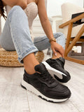 Ledersneaker F319 - SCHWARZ