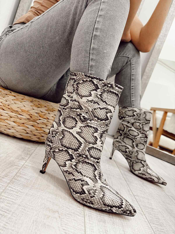 Women half boots F375 - GREY